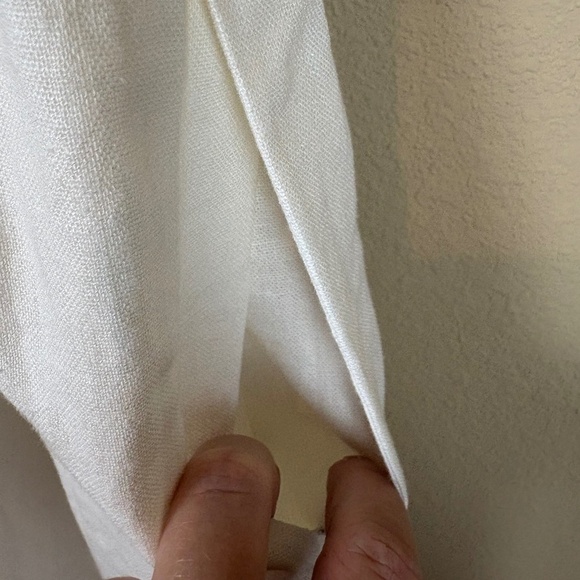 NWT 52seven Ivory Linen Blend Tiered Sleeveless Halter Neckline Midi Dress - Picture 14 of 16